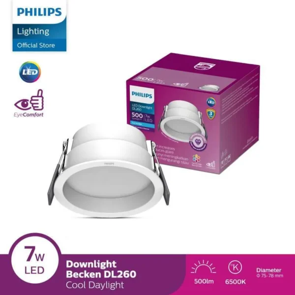 Đèn LED âm trần 11W DL260 RD D90 11W WH GM PHILIPS - Ảnh 6